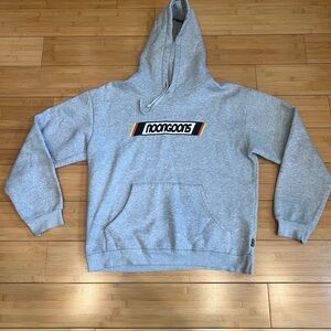 Noon Goons Speed graphic hoodie in heather gray cotton blend Size L